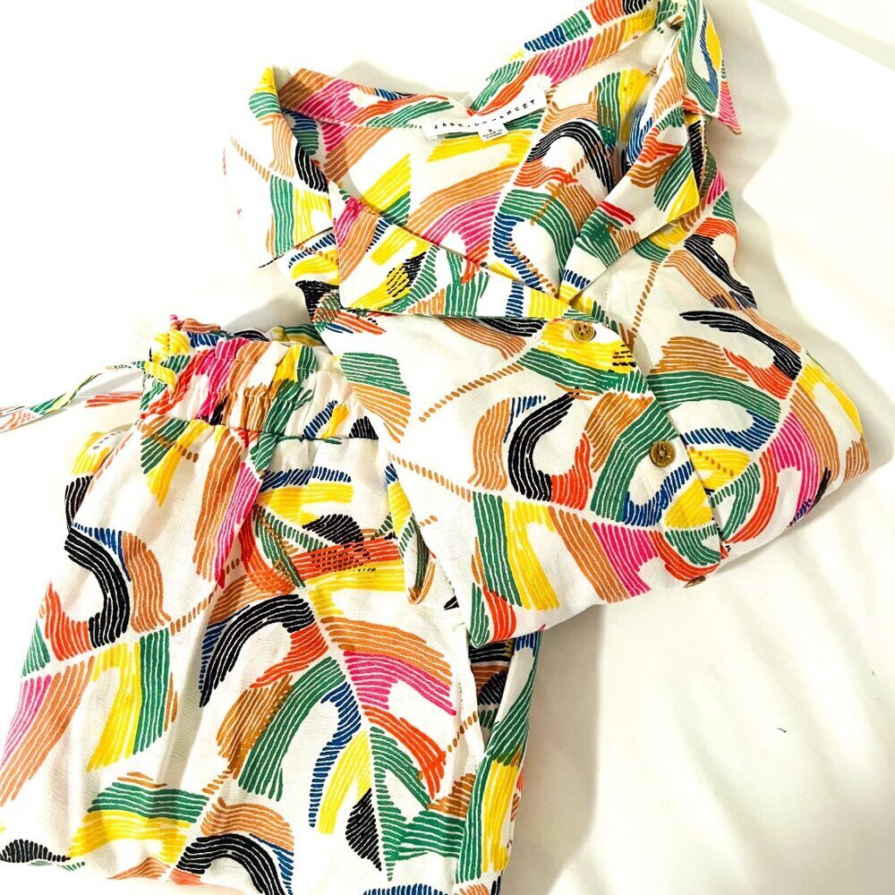 NEW Jane + Delancey | Tropical Pant Set | Tropical Floral - Picture 4 of 14